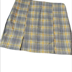 Plaid mini skirt